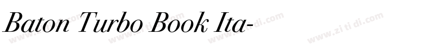 Baton Turbo Book Ita字体转换
